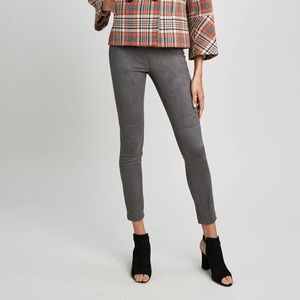 ELIE TAHARI VEGAN SUEDE LEGGING